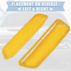 Pair Engine Hood Air Conditioner Outlet Cover Trim Yellow for Dodge Challenger (2015–2023)
