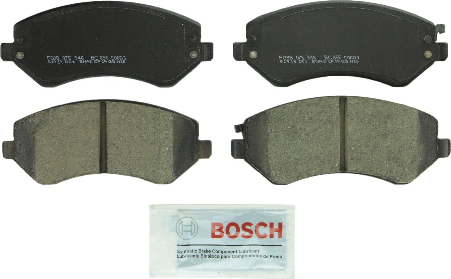 Set of 4 Bosch Front Disc Brake Pads for (BC856)