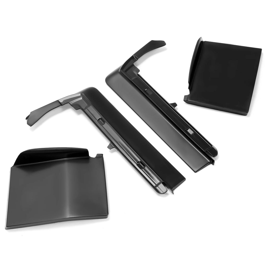 Set of 7 Bumper Fillers for Cadillac Seville (1980–1985) Black Fiberglass