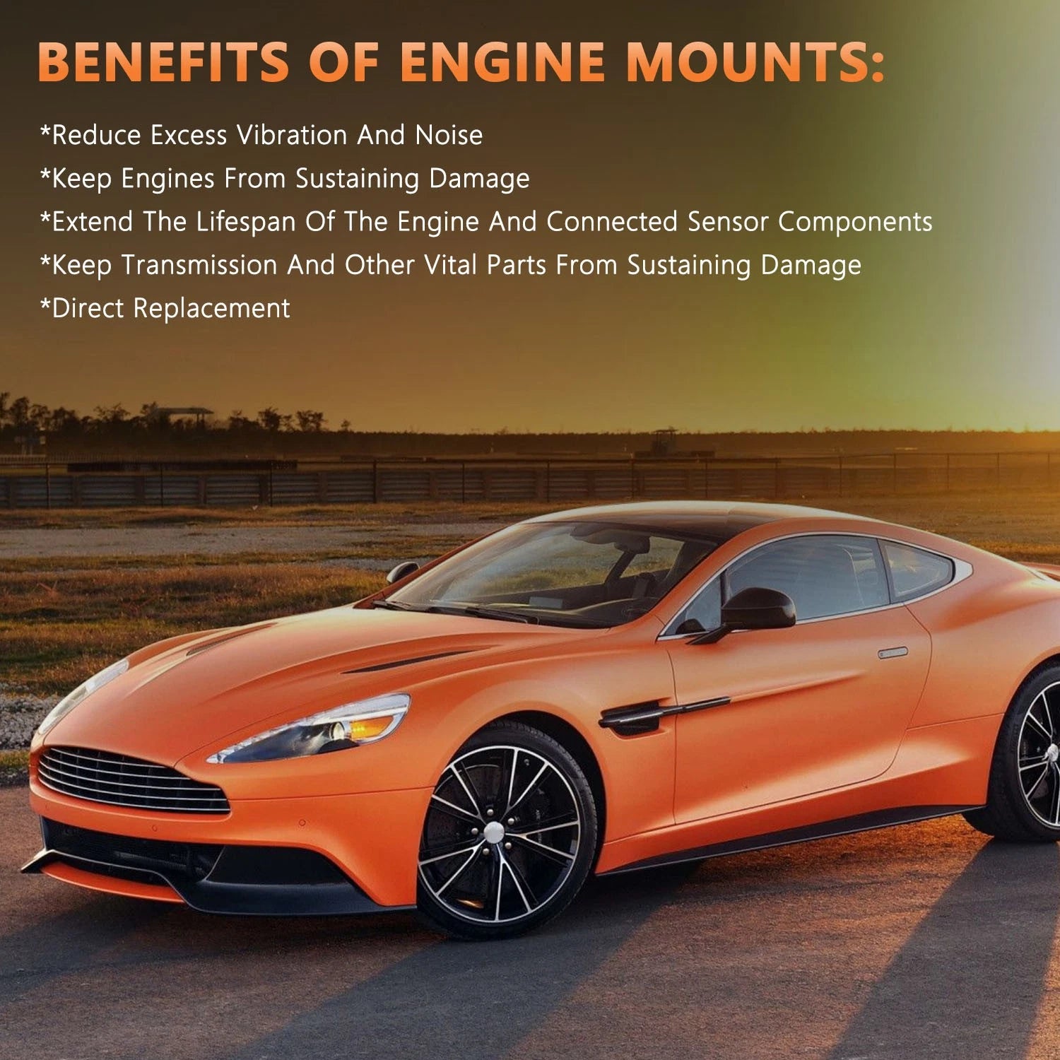 Set of 4 Engine Motor Mounts for Toyota Corolla/Matrix (2009-2013)