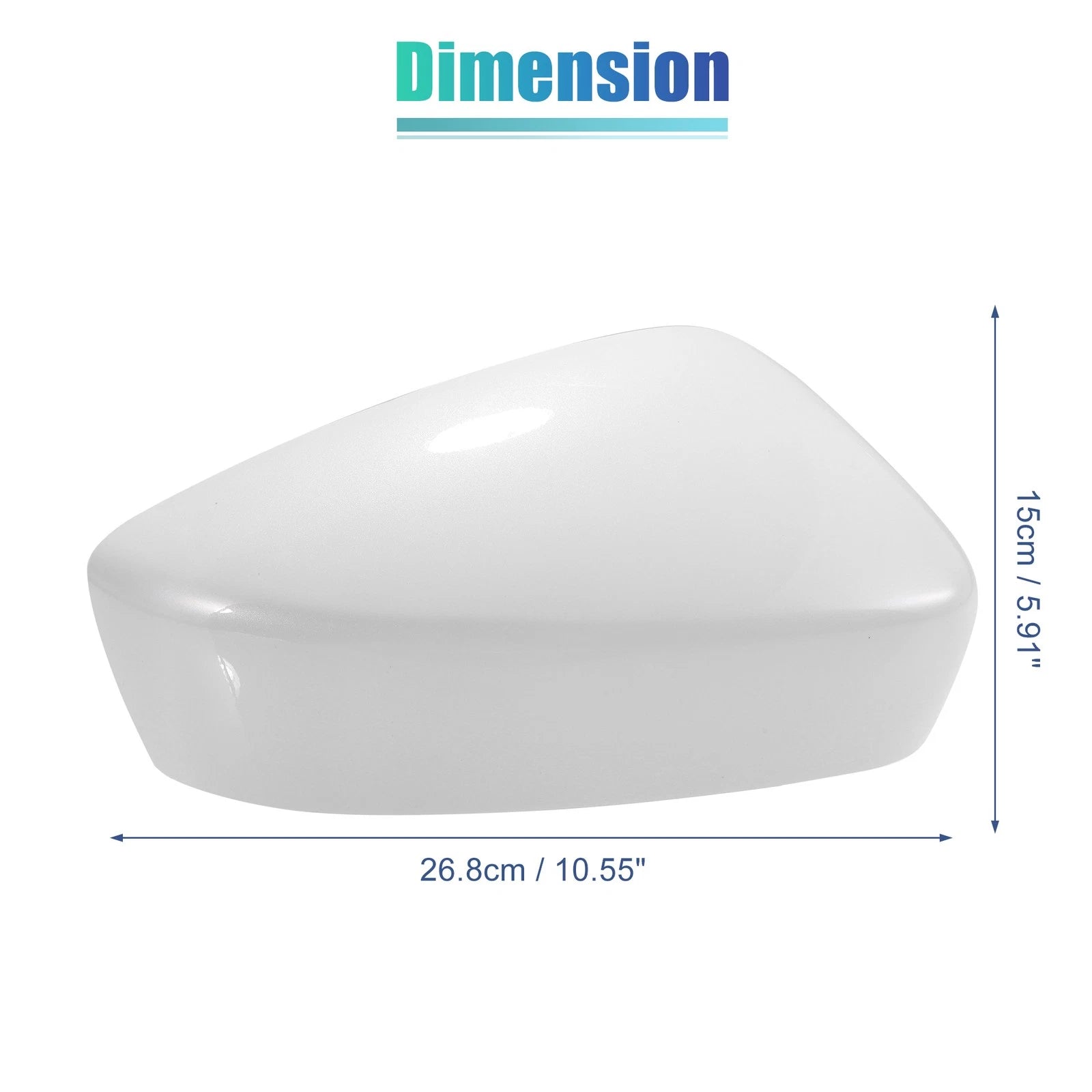 Front Right View Mirror Cover Trim for Mazda 3 Axela M3 (2017–2019) White