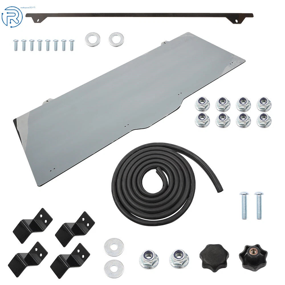 UTV Rear Window Windshield for Polaris Ranger XP 1000/Crew (2017-2023)