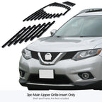 Upper Stainless Steel Black Billet Grille Insert for Nissan Rogue (2014-2016)