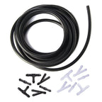 Windshield Wiper Washer Nozzle Hose Kit 4m 12 Connector Black/White