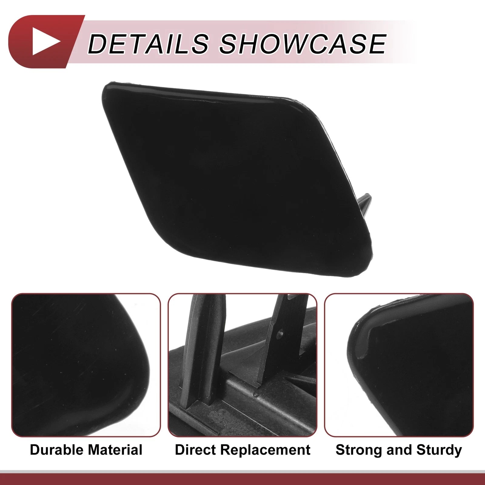 Washer Nozzle Cover Cap No. 4B0955276D for Audi A6 C5 (2001–2005) Black