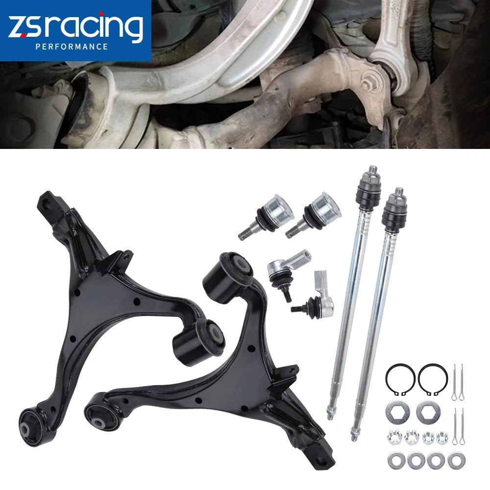 Front Lower Control Arms Sway Bar Link Tie Rod Kit for Honda CR-V (2002–2006)
