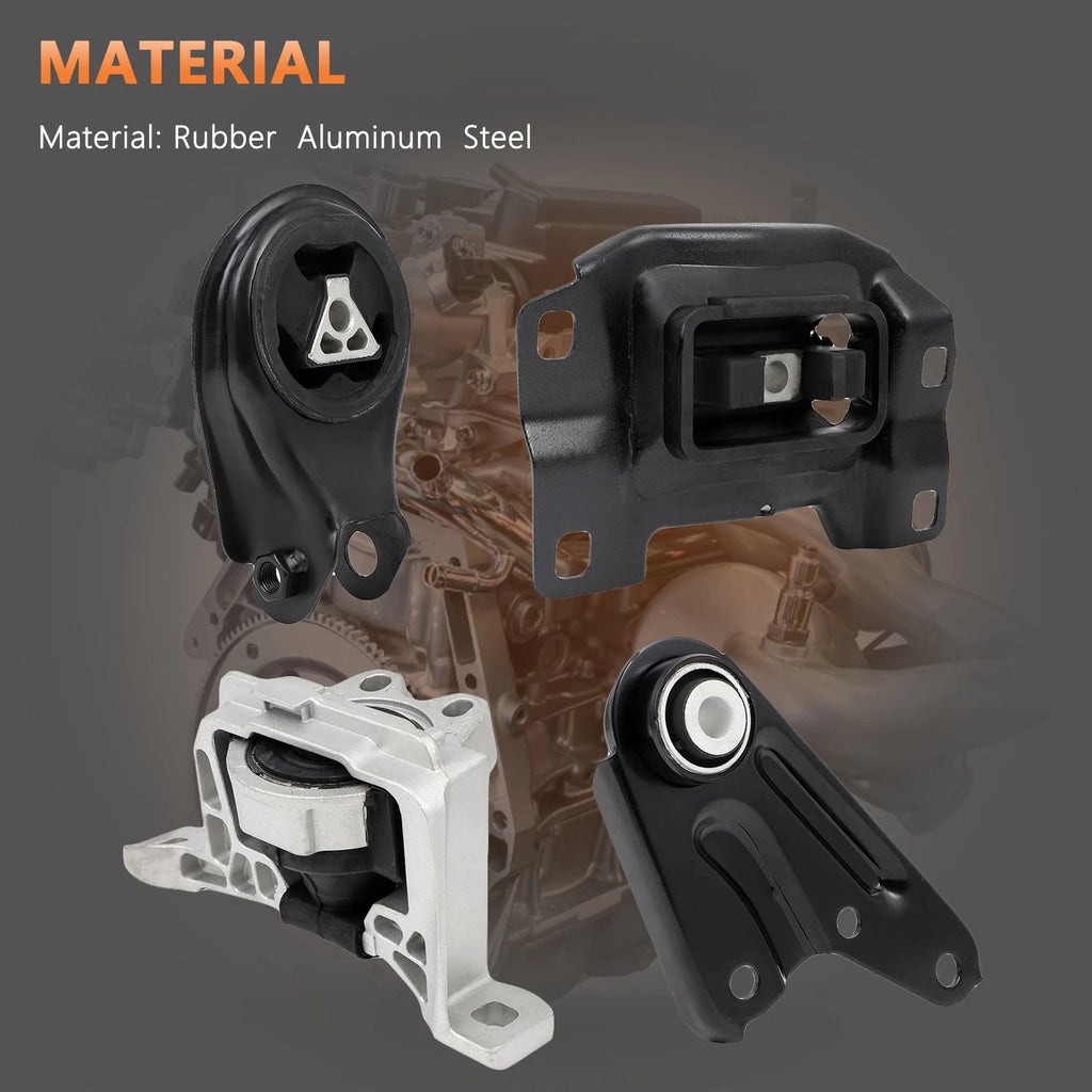 Set of 4 Engine Motor Mounts for Mazda 3 2.0L (2004-2009)