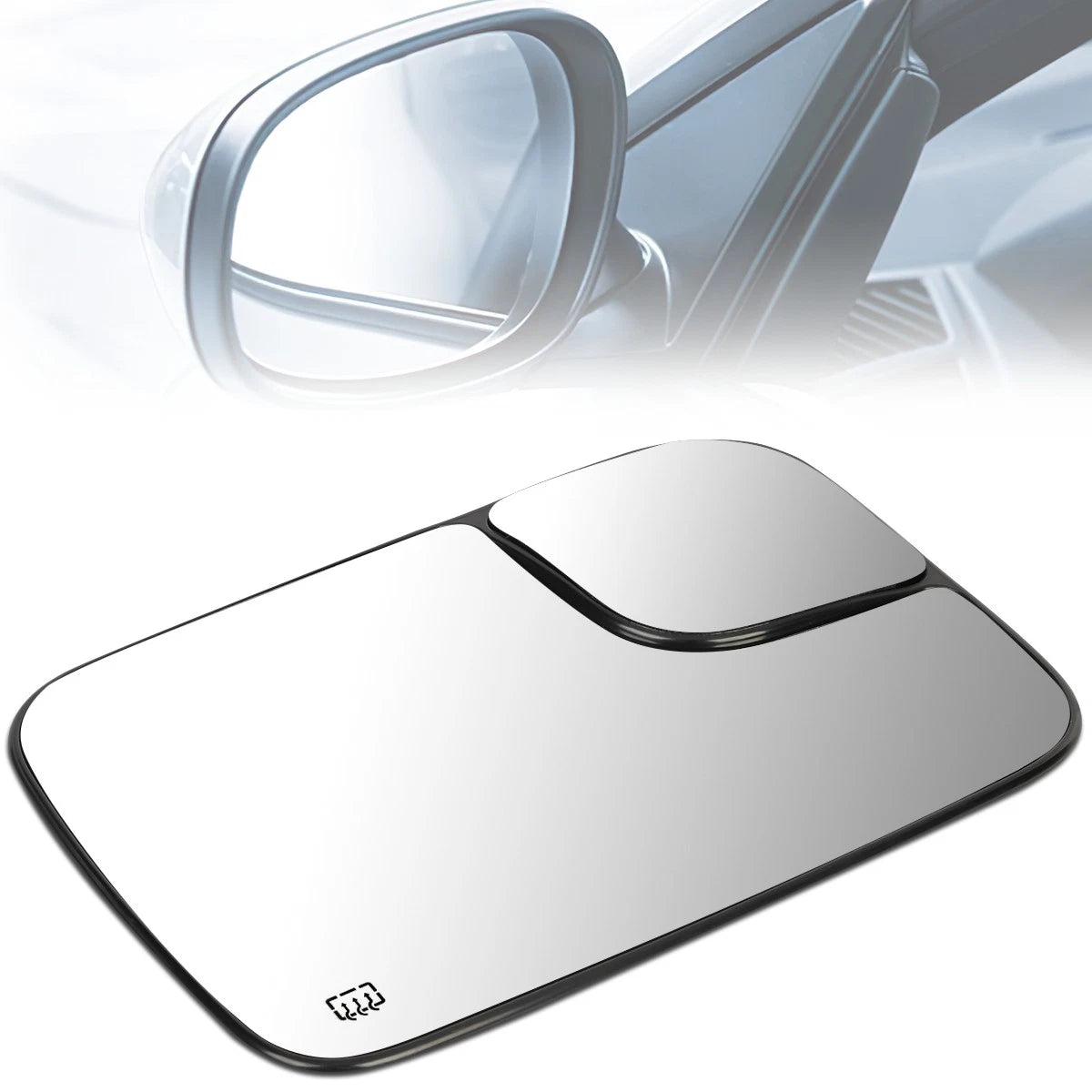 Right Side Mirror Glass Lens w/Heat for Dodge Ram Truck (2005–2009) 5161010AA