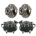 Moog Front & Rear Wheel Bearing and Hub Assemblies Kit for Dodge Journey (2009–2018)