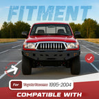Steel Front Bumper with Lights & Winch Plate for Toyota Tacoma (1995–2004)