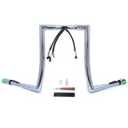 Chrome 16" Prewired Handlebar 1.5" 32mm for Harley Road Glide (2015)