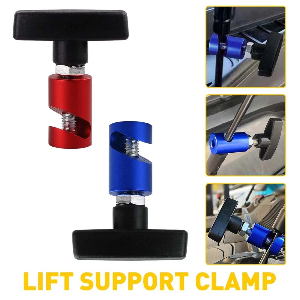 2X Hood Lift Rod Support Clamp for
