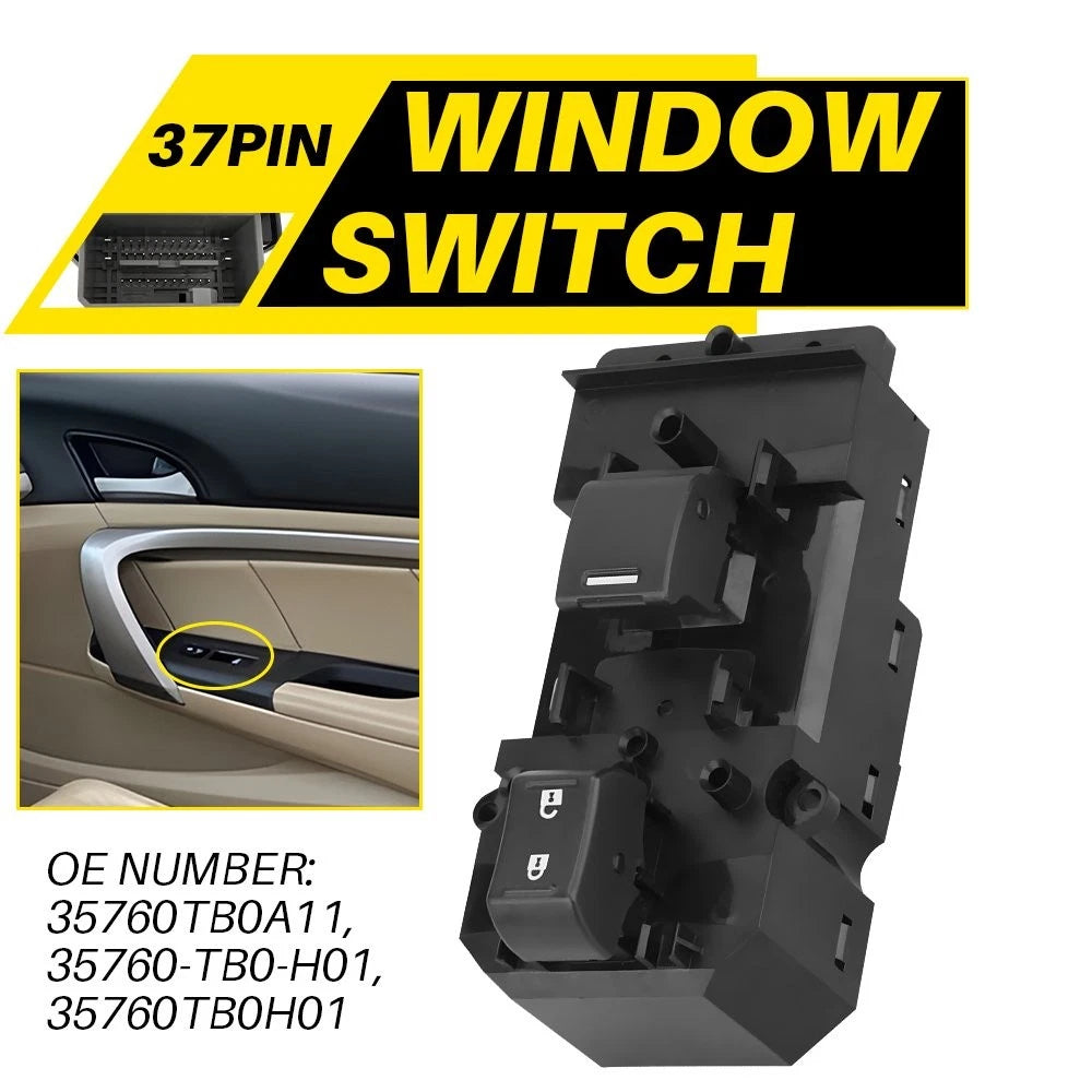 Master Power Window Switch for Honda Accord (2008–2012) - Front Passenger Side
