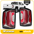 Pair Red LED Tail Lights for GMC Sierra 1500 (2016–2018)