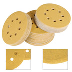 Set of 100 Hook-and-Loop Sanding Discs 5 Inch 100 Grit