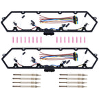 Set of 8 Glow Plugs & Gasket for Ford Powerstroke 7.3L (1998–2003)