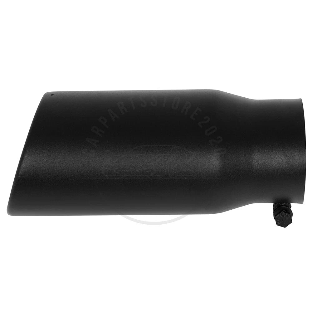 Stainless Steel Black Angle Cut Exhaust Tip for Universal (4" Inlet, 5" Outlet)