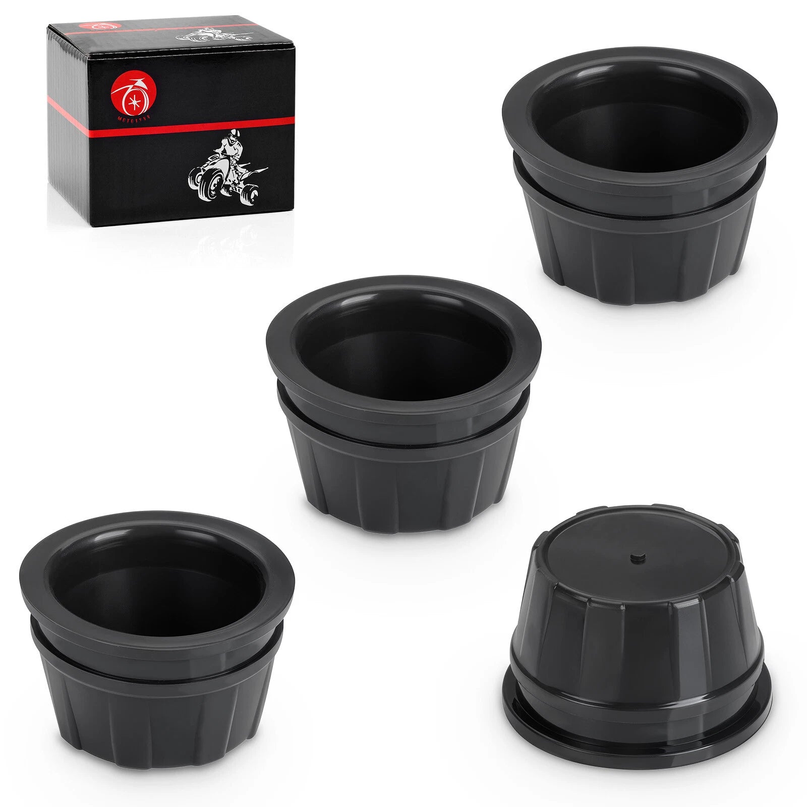 Set of 4 Wheel Center Caps for Honda Rincon 680 TRX680FA TRX680FGA