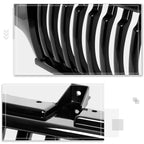 Vertical Fence Style Front Bumper Grille for Silverado 1999–2002, Tahoe 2000–2006, Black