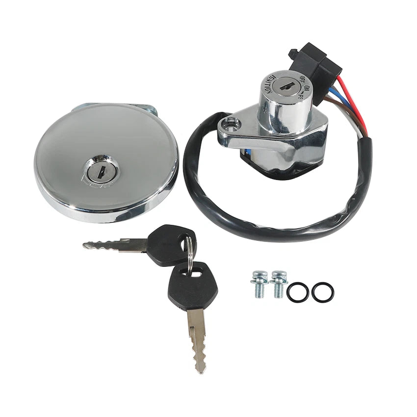 Fuel Gas Cap Ignition Key Switch Lock for Kawasaki EN500 Vulcan 500 (1996–2000)