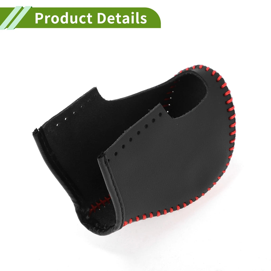 Gear Shift Knob Cover for Nissan Rogue (2017–2020) Black Carbon Fiber Red