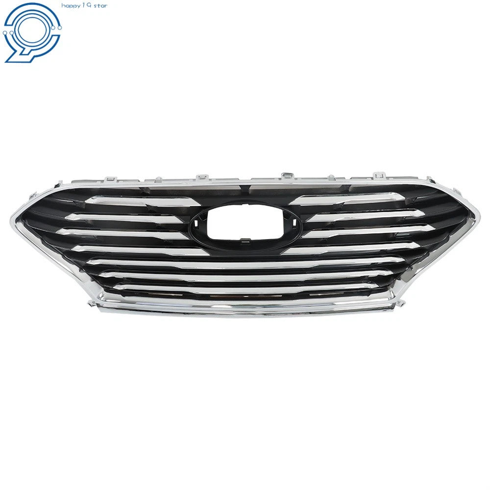 Chrome Black Front Bumper Grill for Hyundai Sonata (2018–2020)