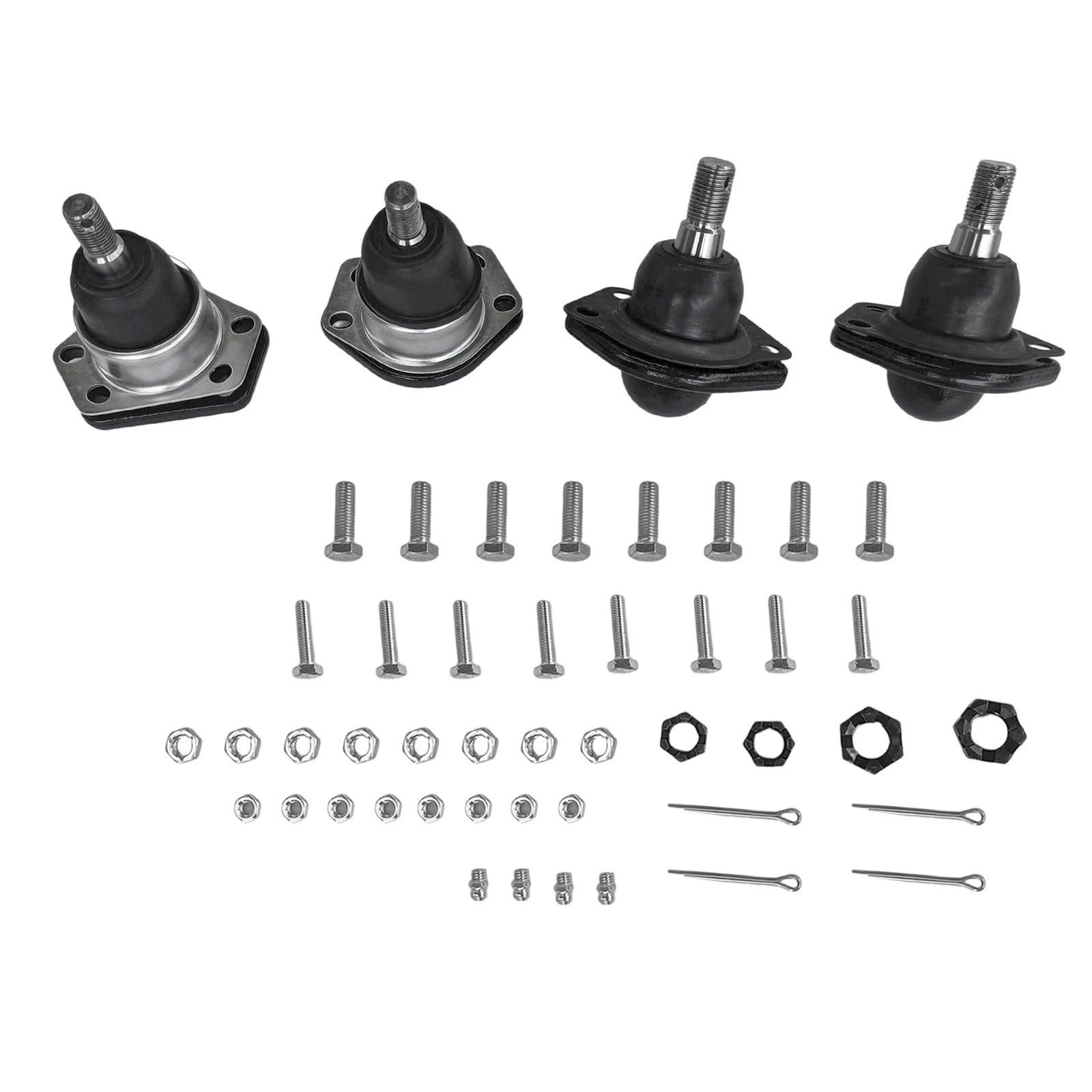 Set of 4 Front Upper & Lower Ball Joints for Chevrolet S10 GMC Jimmy (1995–2005)