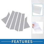 Set of 6 Car Pillar Window Trim Covers for Honda Civic (2016–2021) Chrome
