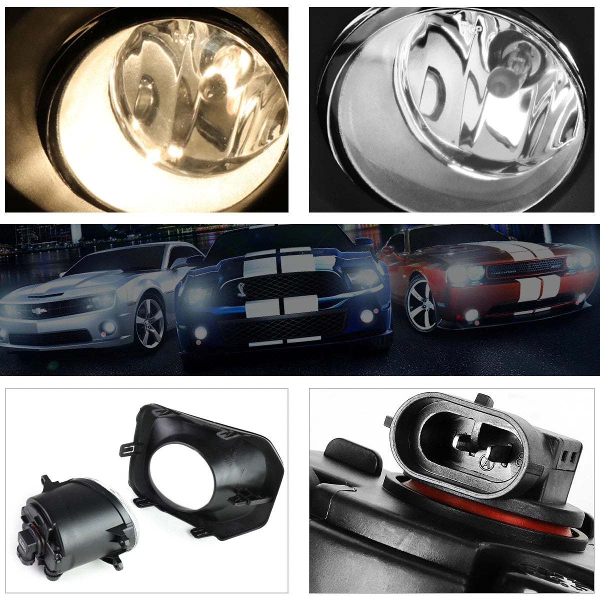 LED Projector Headlights for Nissan Titan XD (2016–2024) Black/Clear