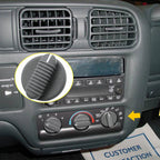 A/C Temp Climate Control Knob for GMC Jimmy Sonoma (1998–2005) Black