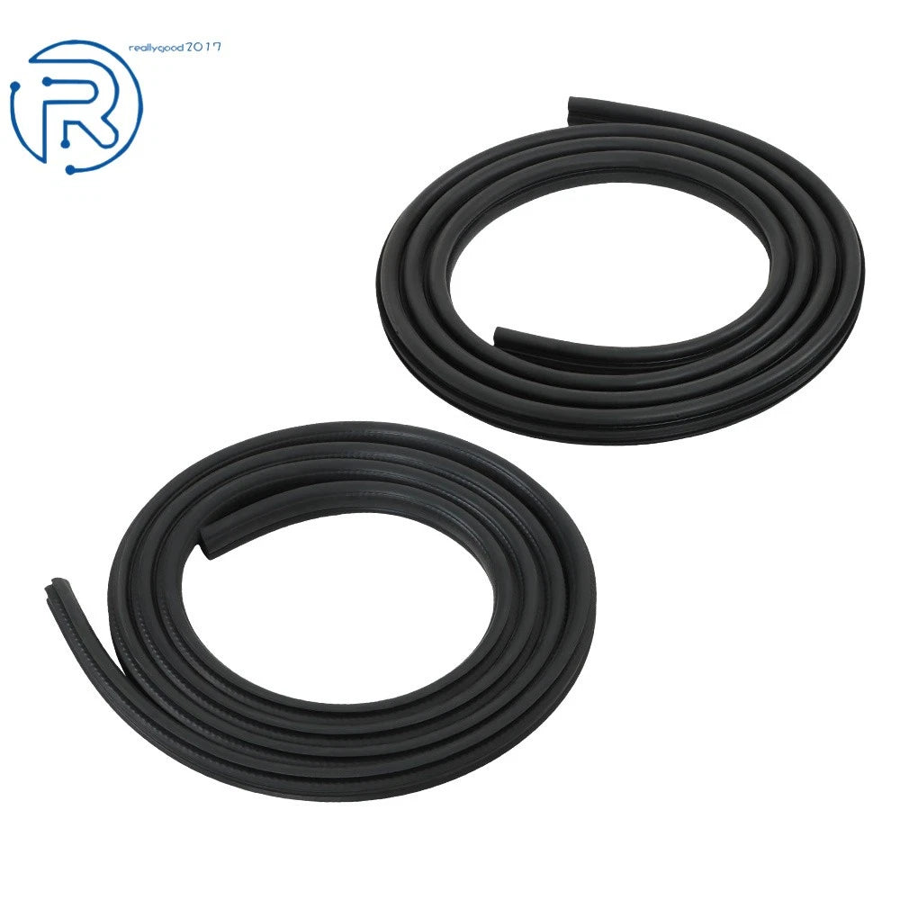Set of 2 Rubber Front Door Weatherstrip Seals for Dodge Ram Pickup (1994–2002)