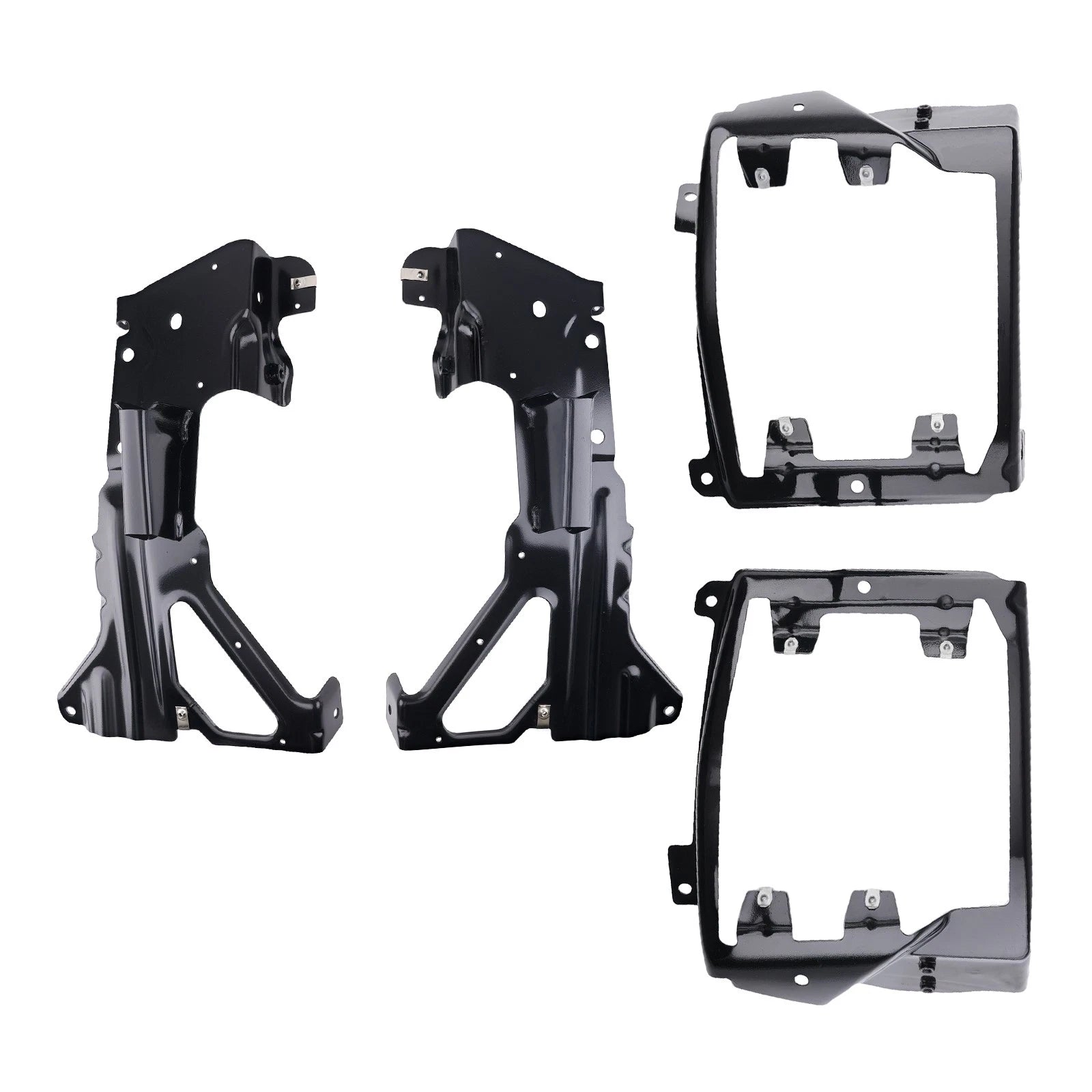 Set of 2 Front Bumper Brackets for Chevrolet Silverado 1500 (2016–2018)
