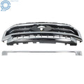 Chrome Grill for Ford F-250 F-350 Lariat (2020–2022) Satin Aluminum & Black