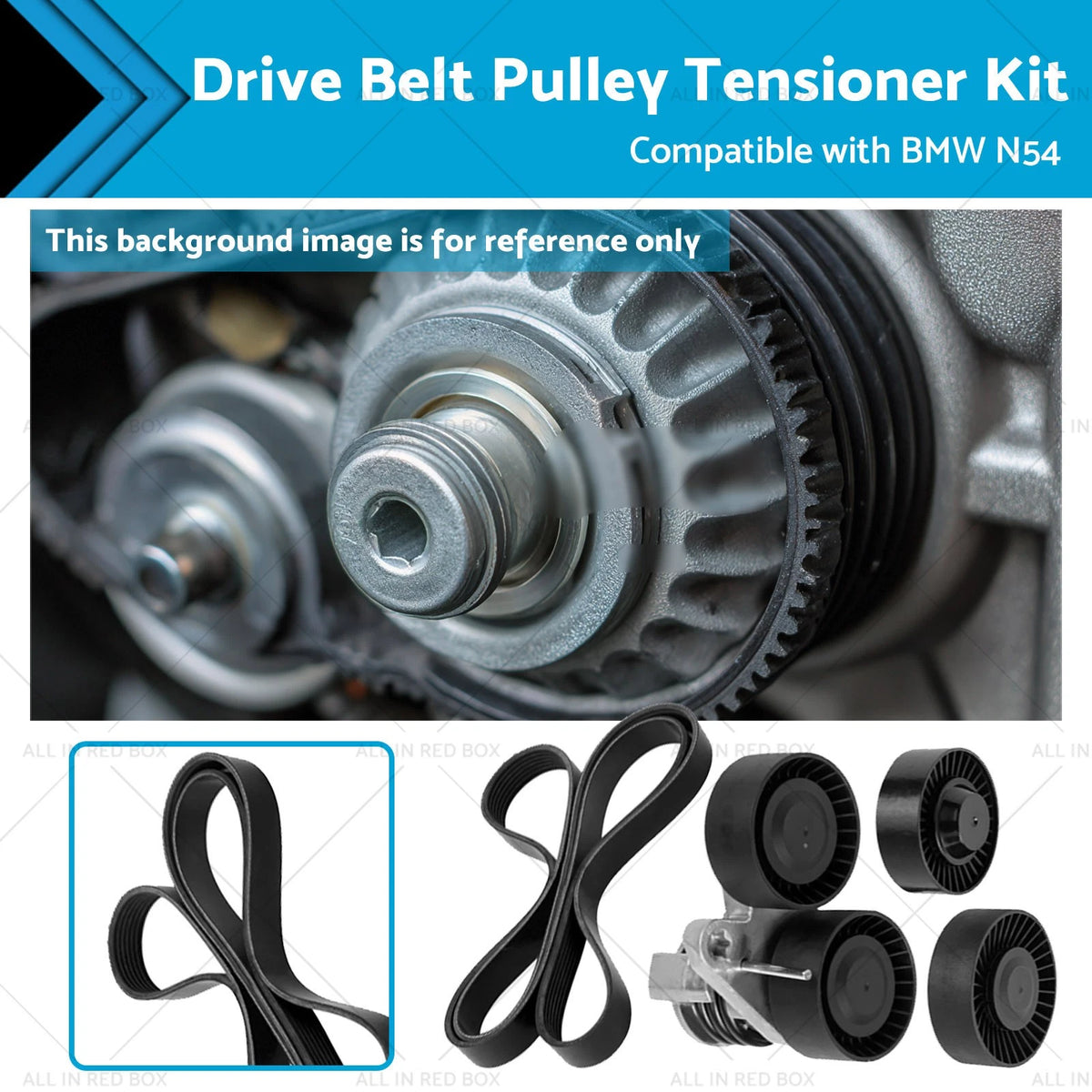 Drive Belt Pulley Tensioner Kit for BMW 335i 135i (2005–2010)