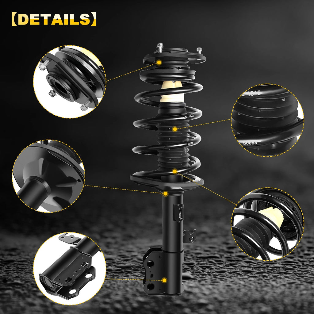 Set of 2 Complete Struts for Pontiac Vibe & Toyota Matrix (2003–2008)