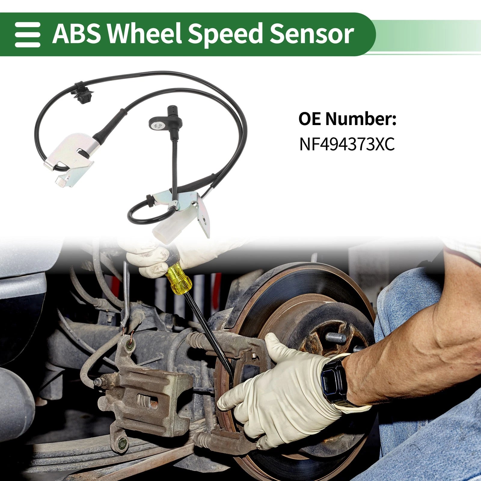 ABS Wheel Speed Sensor NF494373XC for Mazda MX-5 (2006–2015) Front Left