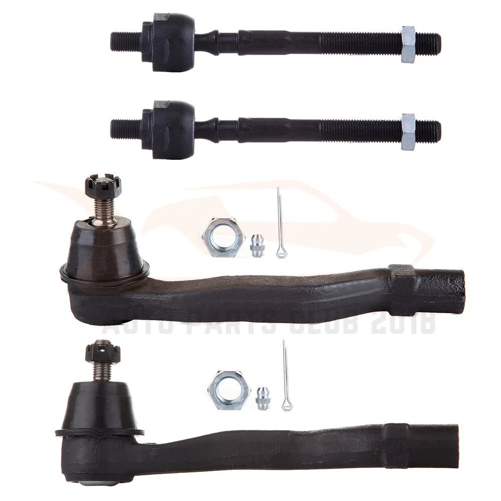 Set of 4 Tie Rod Ends for Honda Civic (1996–2000)