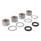 Set of 4 Front Rear Wheel Bearings & Seals for Can-Am ATV (705400088, 293350118)