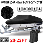 Heavy Duty Waterproof Boat Cover for V-Hull Fishing Ski (2020–2022)