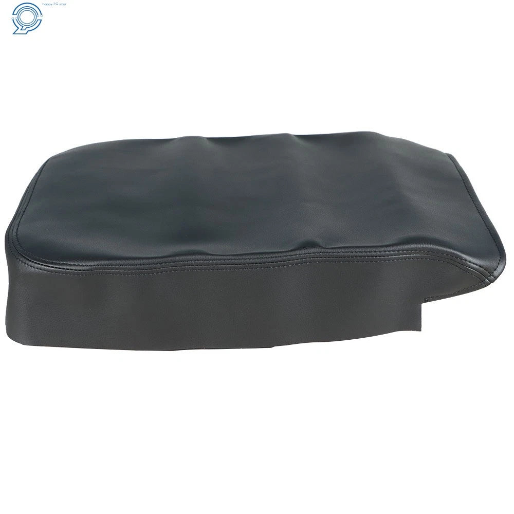Center Armrest Console Lid Cover for Dodge Ram (2002-2008) Black Leather