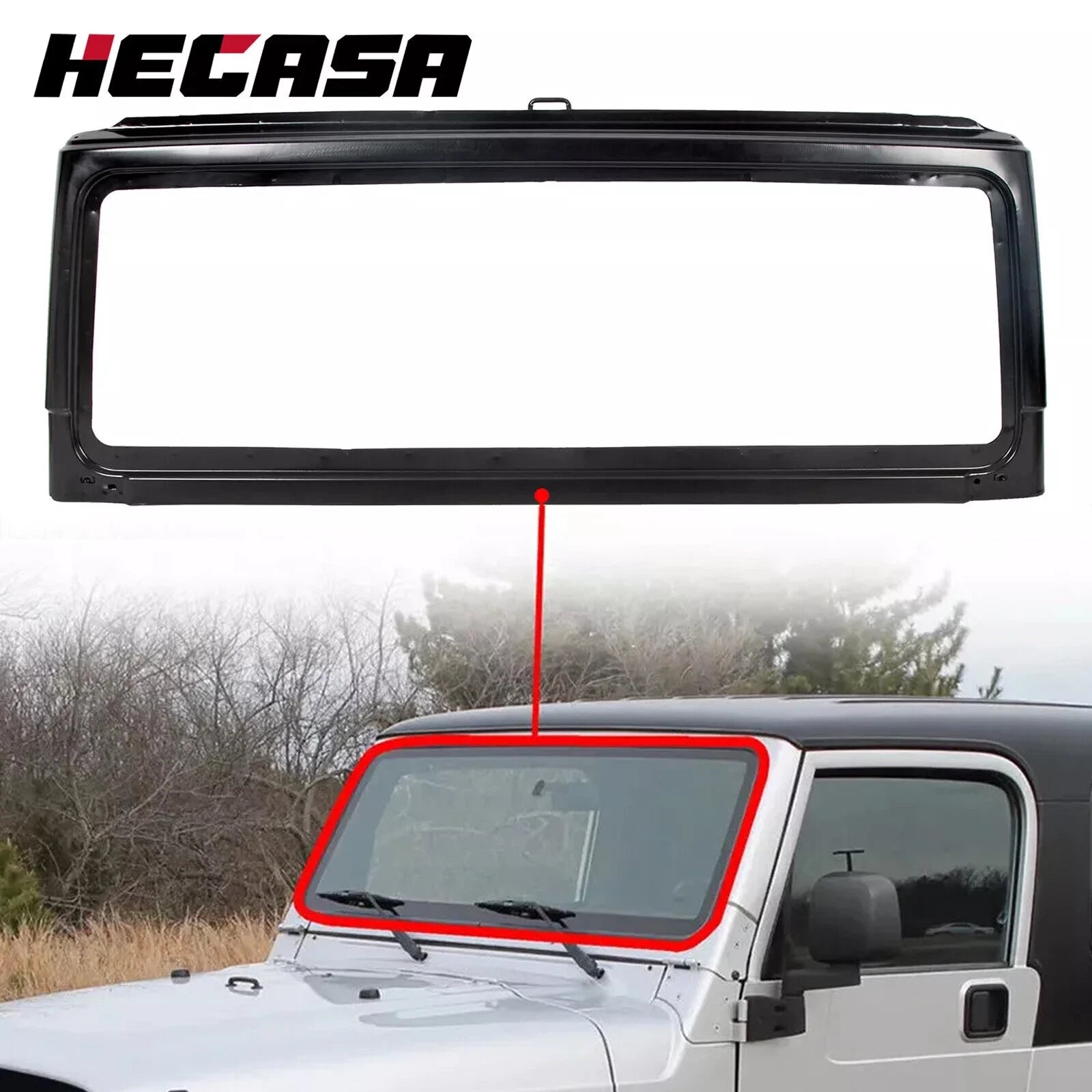 Windshield Frame for Jeep Wrangler TJ (2003–2006)