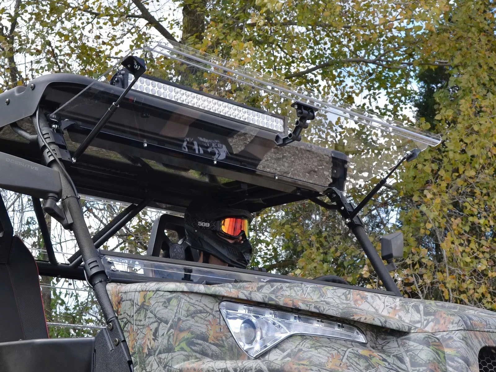 Scratch Resistant Flip Windshield for Odes Dominator X2/X4 (2015–2017)