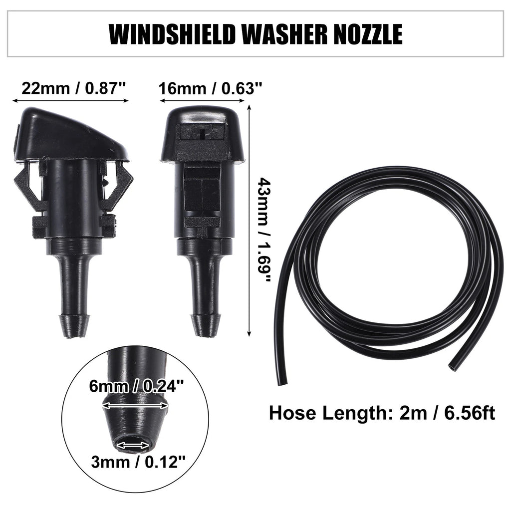Set of 2 Windshield Washer Nozzles No. 8265A048 for Mitsubishi Eclipse (1995–1999)