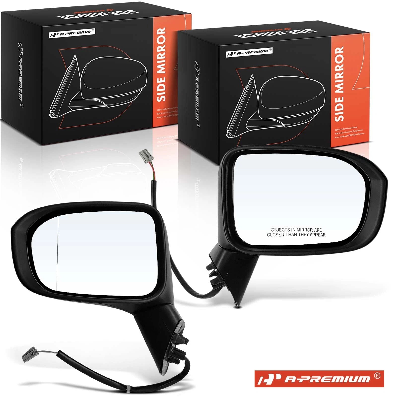Pair Power Mirrors with Power Fold for Honda Civic (2014–2015)