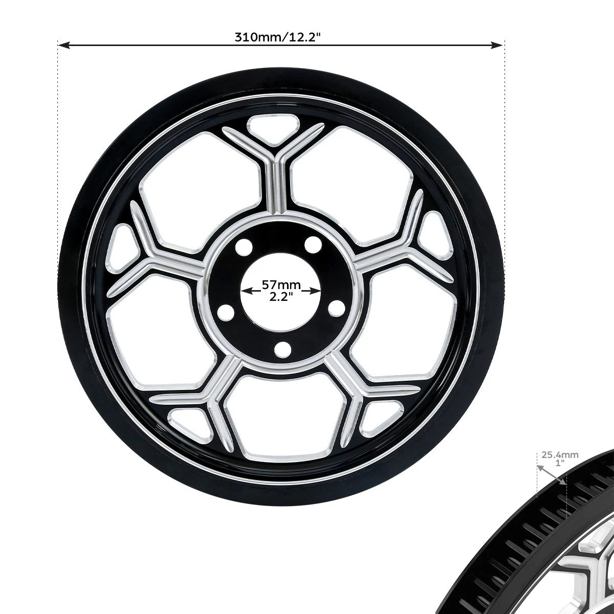 Rear Wheel Belt Pulley Sprocket for Harley Touring Road Electra Glide (1997–2008)