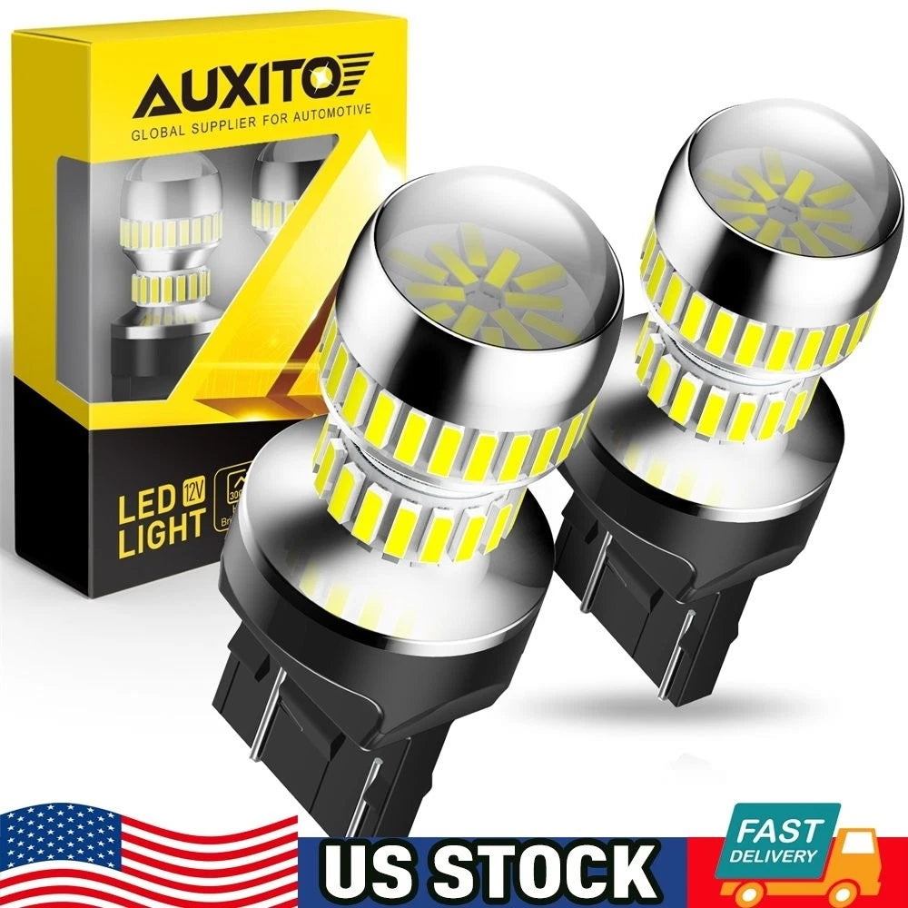2X AUXITO 7443 7440 LED Backup Reverse Light Bulbs 6000K White (Error Free)