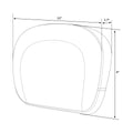 Passenger Sissy Bar Backrest Pad for Harley Electra Road King Street Glide