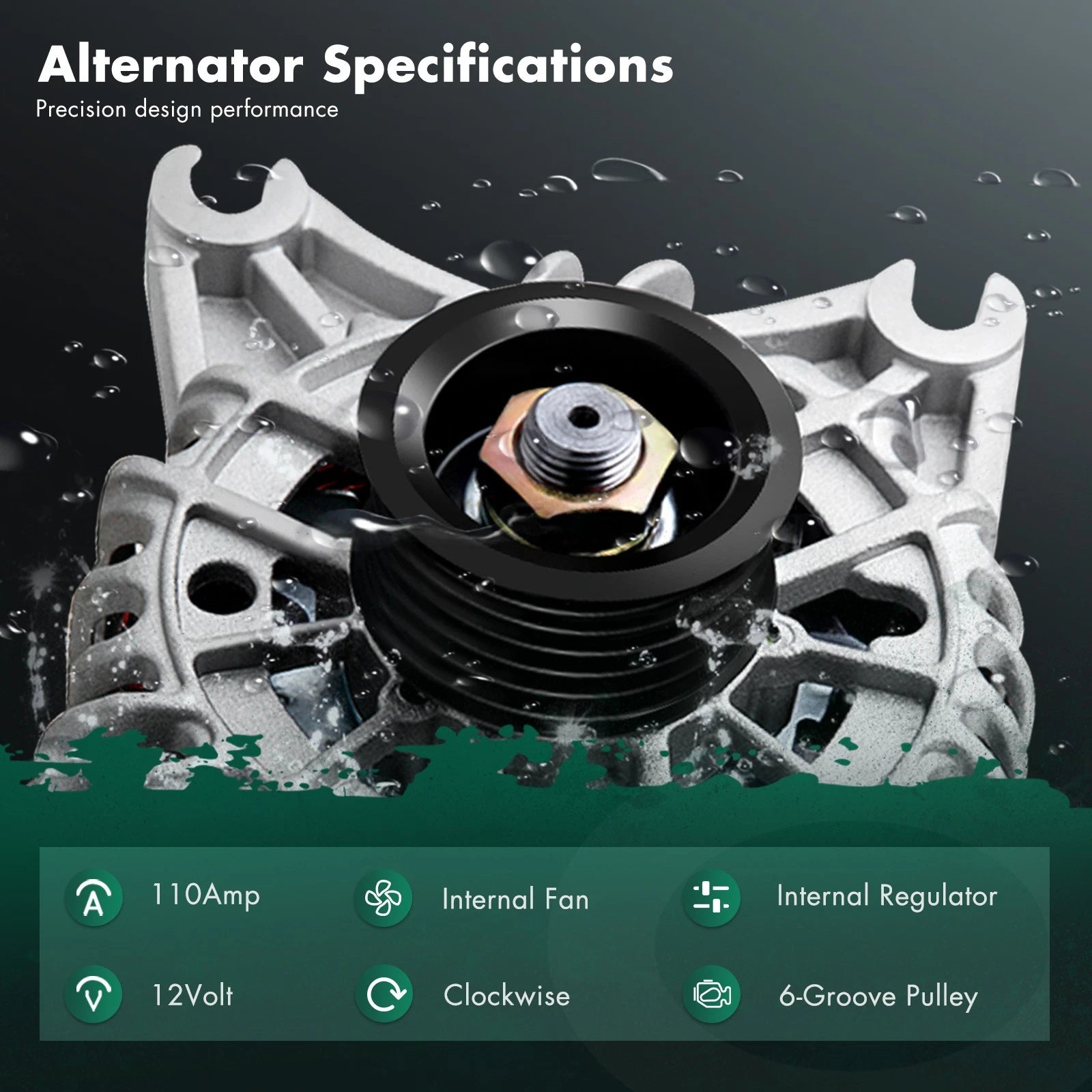 Alternator for Ford F150 F250 F350 Expedition (2004–2008) 12V