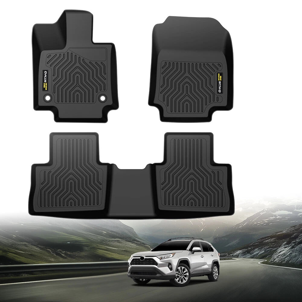Set of 4 All Weather TPE Floor Mats for Toyota RAV4 (2019–2025)