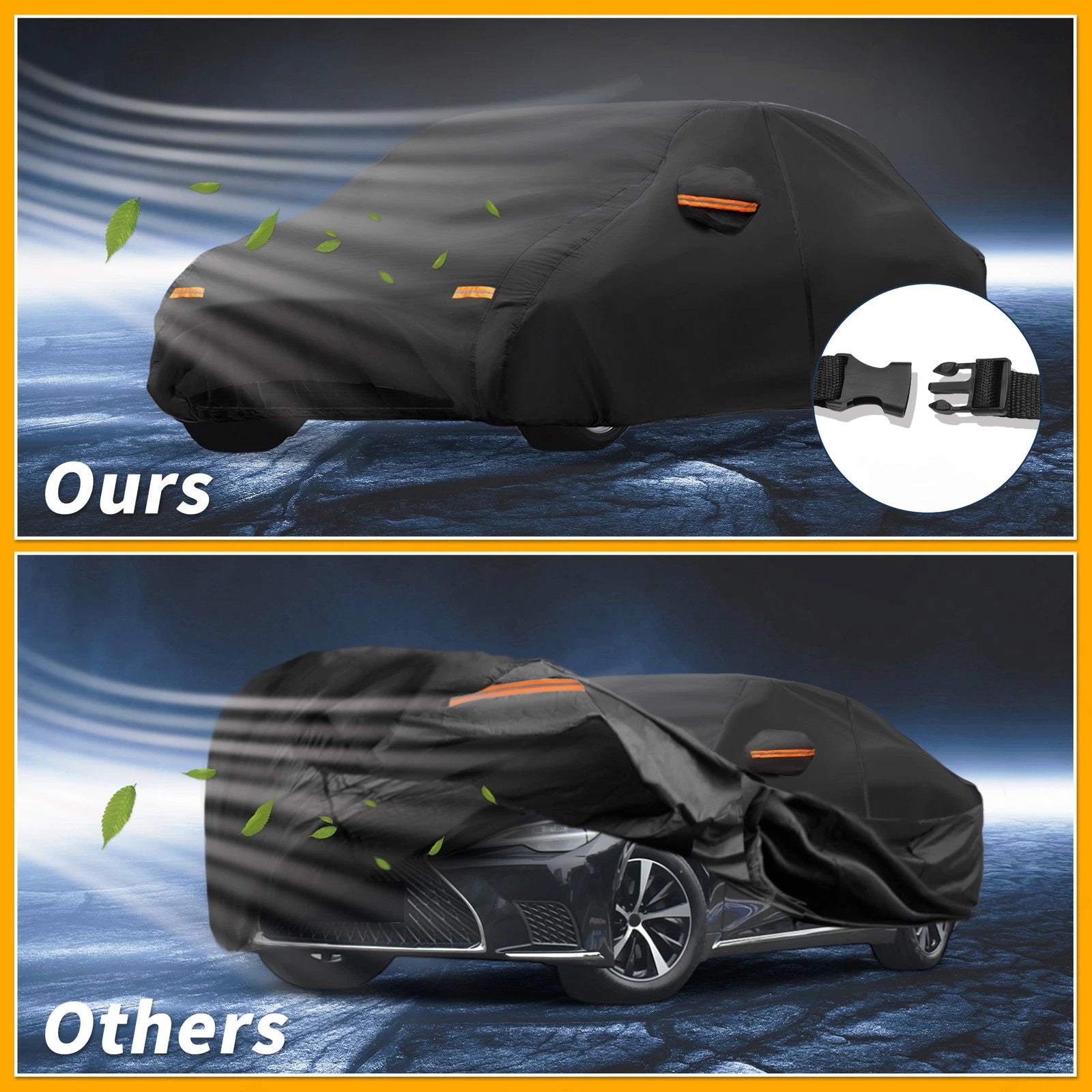 Waterproof All Weather Car Cover for Lexus LS Sedan (190T-PU)